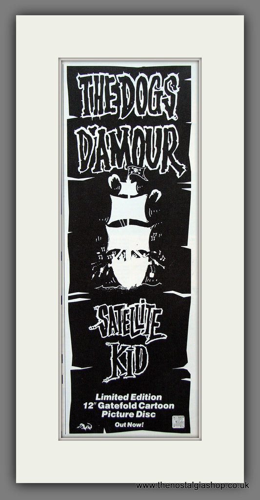 Dogs Damour. Satelite Kid. Original Advert 1989 (ref AD400005)