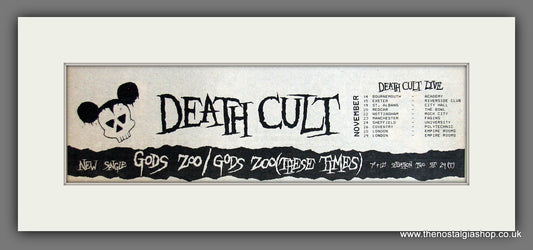 Death Cult. Gods Zoo. UK Tour. Original Advert 1983 (ref AD400026)