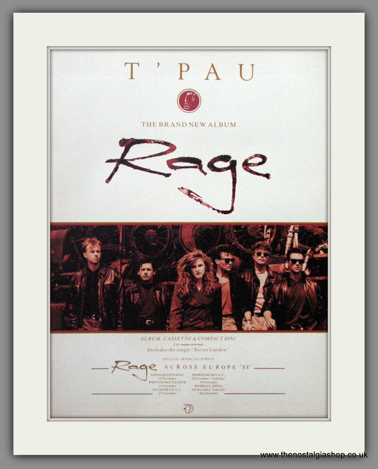 T'Pau, Rage. 1988 Original Advert (ref AD52897)