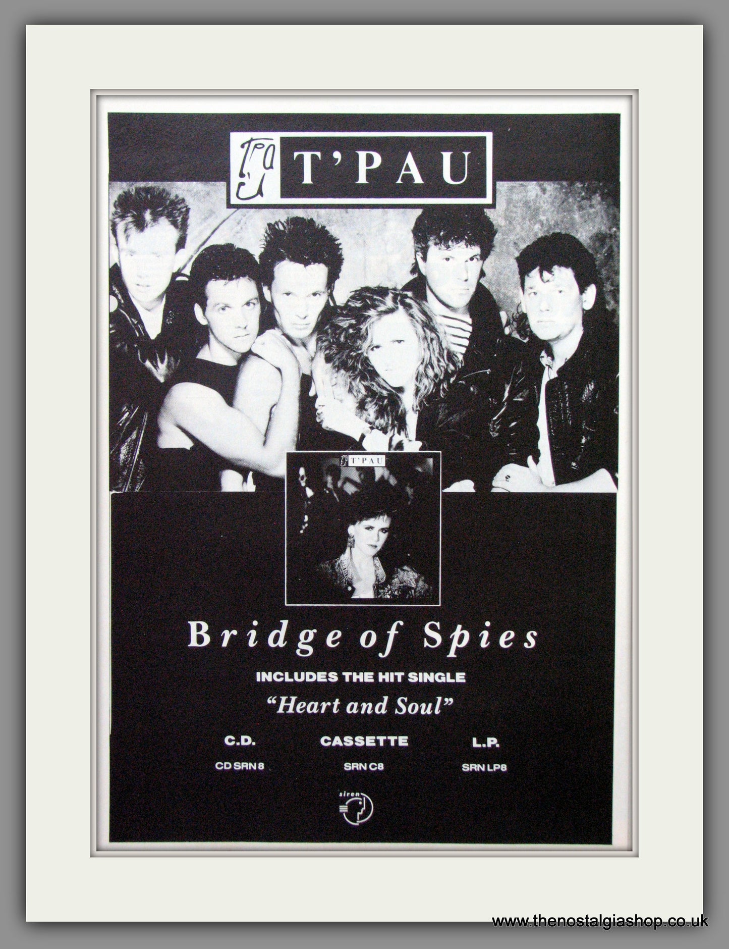 T'Pau, Bridge Of Spies. 1987 Original Advert (ref AD52899)