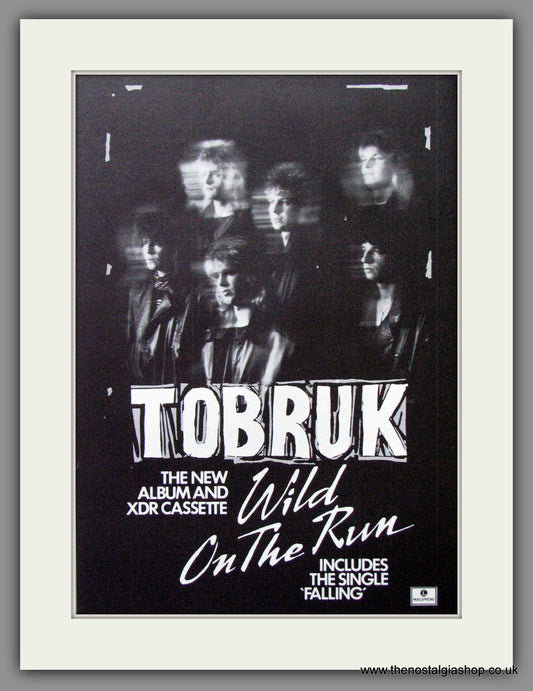 Tobruk, Wild On The Run. 1985 Original Advert (ref AD52902)