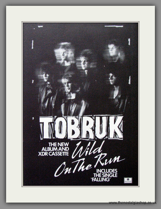 Tobruk, Wild On The Run. 1985 Original Advert (ref AD15046)