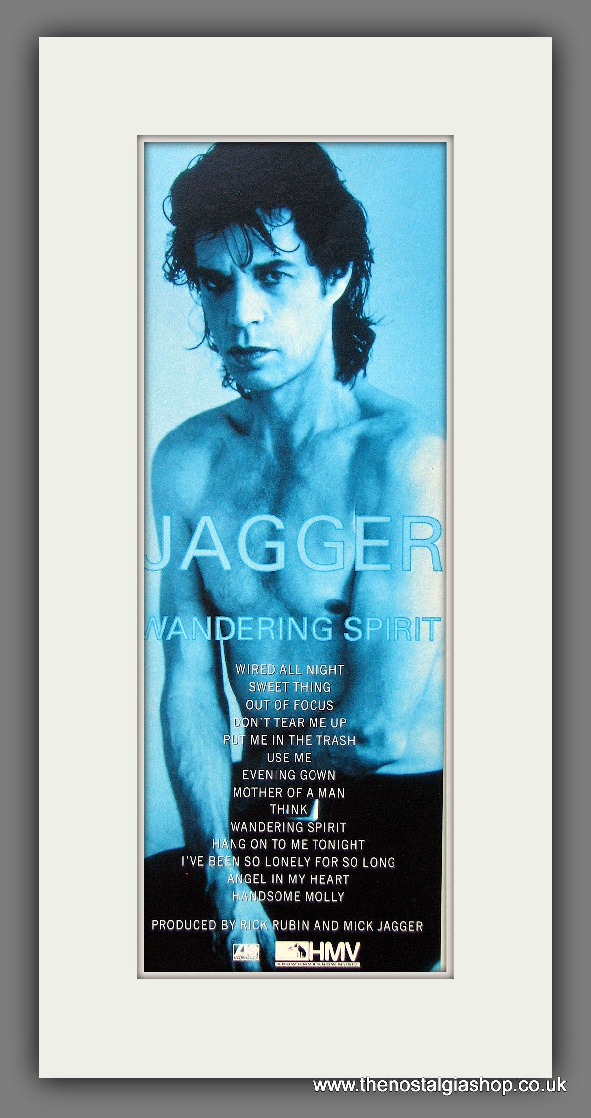 Mick Jagger. Wandering Spirit. Original Advert 1993 (ref AD400043)