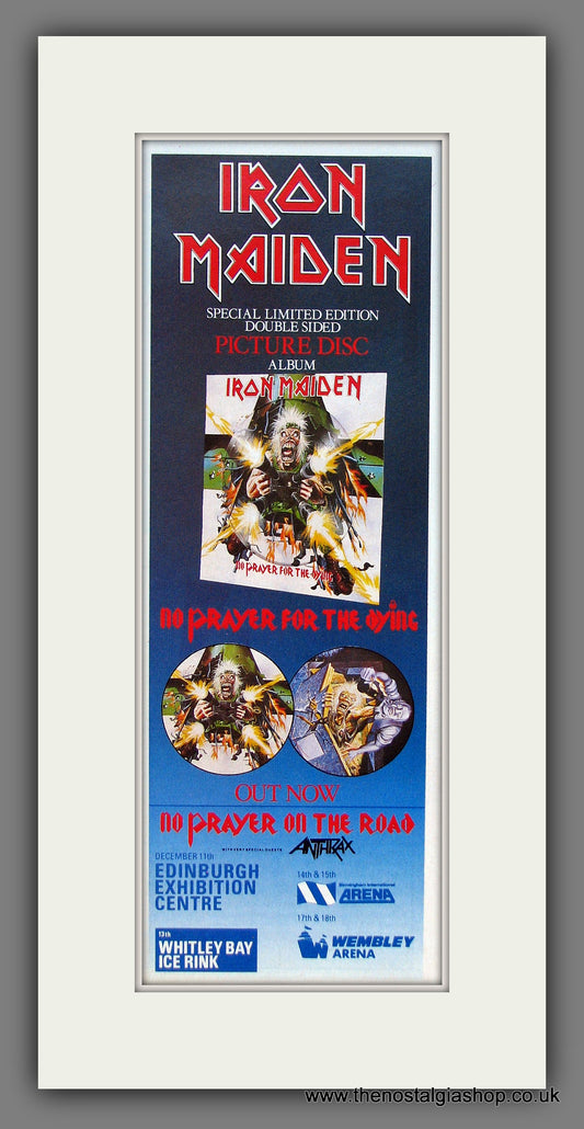 Iron Maiden. No Prayer For The Dying. Original Advert 1990 (ref AD400044)