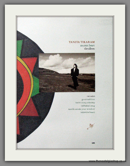 Tanita Tikaram, Ancient Heart. 1988 Original Advert (ref AD53013)