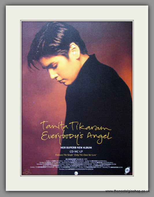 Tanita Tikaram, Everybody's Angel. 1991 Original Advert (ref AD53017)