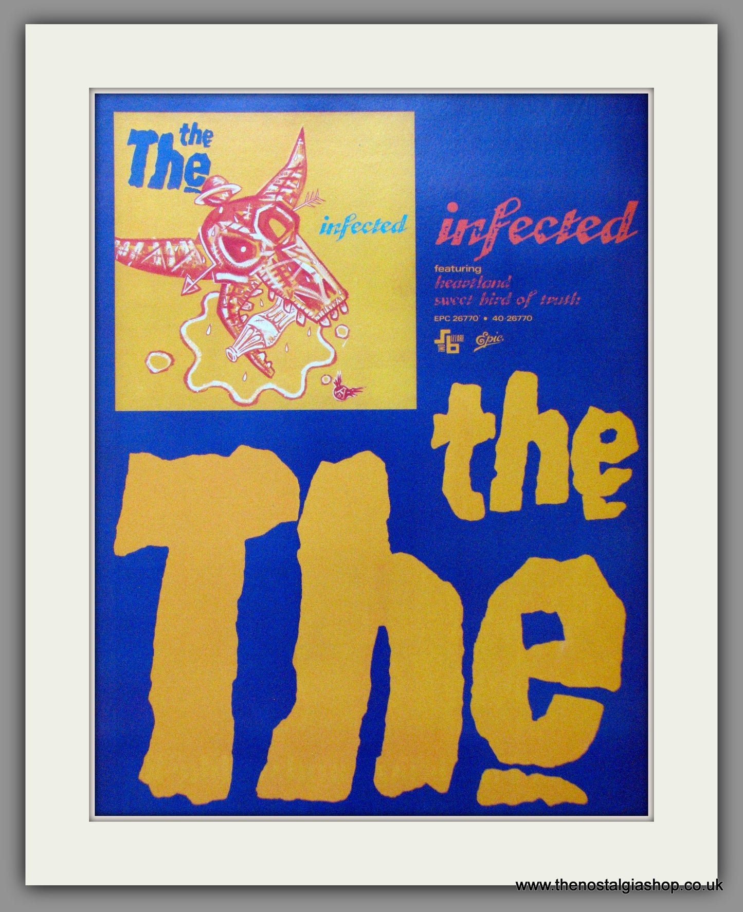 The The, Infected. 1986 Original Advert (ref AD53044)