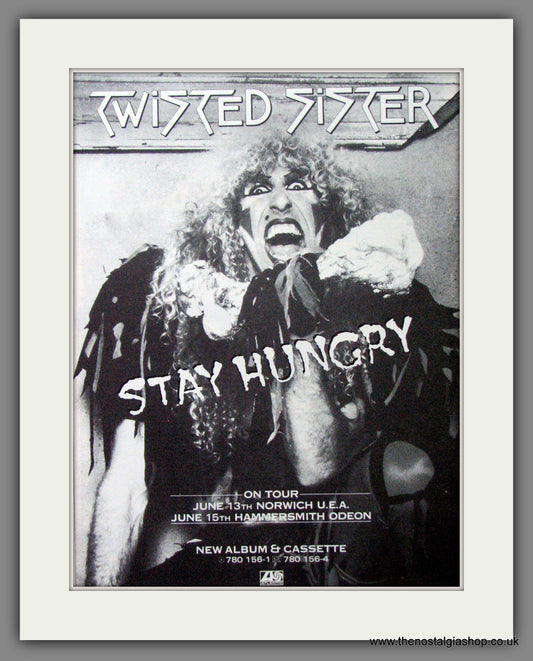 Twisted Sister, Stay Hungry. 1984 Original Advert (ref AD53048)