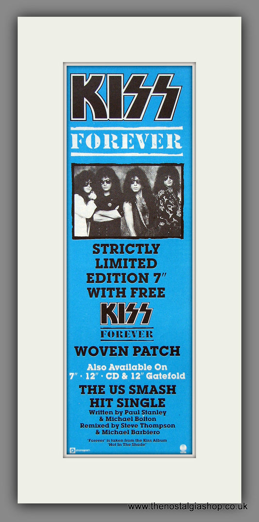 Kiss. Forever. Original Advert 1990 (ref AD400063)