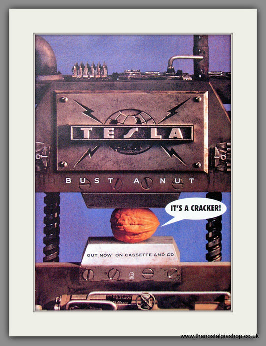 Tesla, Bust A Nut. 1994 Original Advert (ref AD53081)