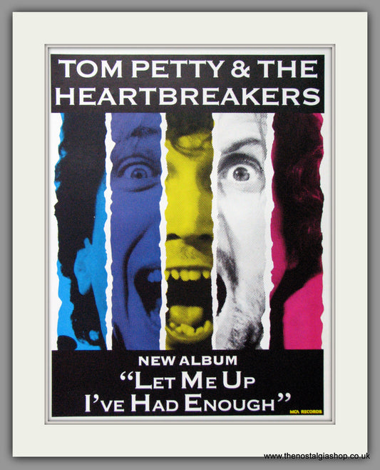 Tom Petty & The Heartbreakers, Let Me Up I've Had Enough. 1987 Original Advert (ref AD53085)