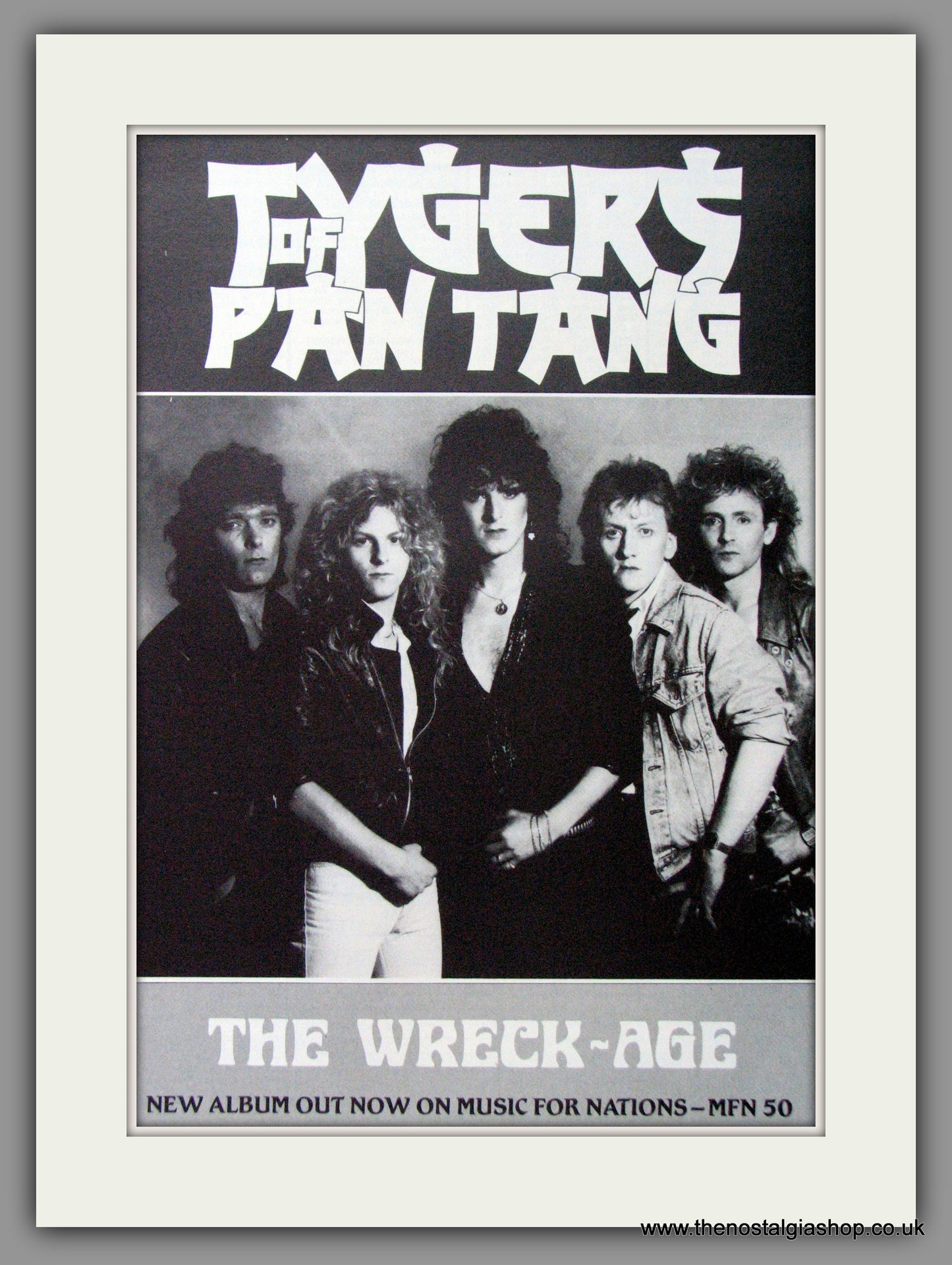 Tygers Of Pan Tang, The Wreck-Age. 1985 Original Advert (ref AD53089)