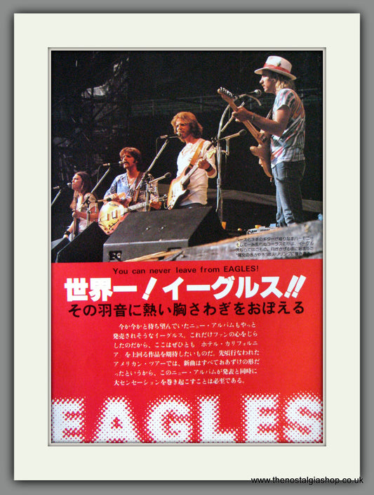 Eagles. 1990's Rare Japanese Original Advert (ref AD51867)