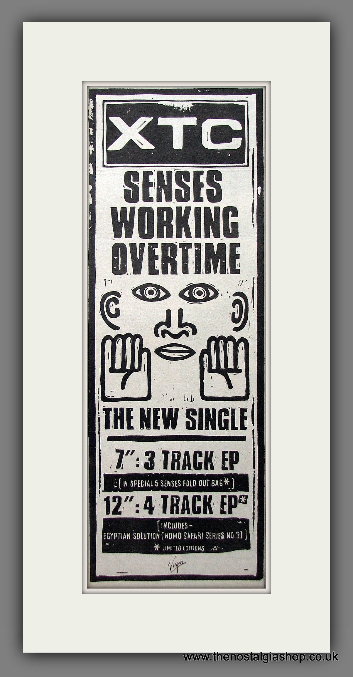 XTC. Senses Working Overtime. Original Advert 1982 (ref AD200187)