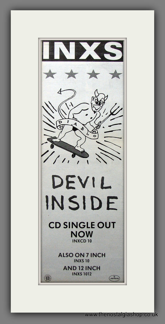 INXS Devil Inside. Original Advert 1988 (ref AD200204)