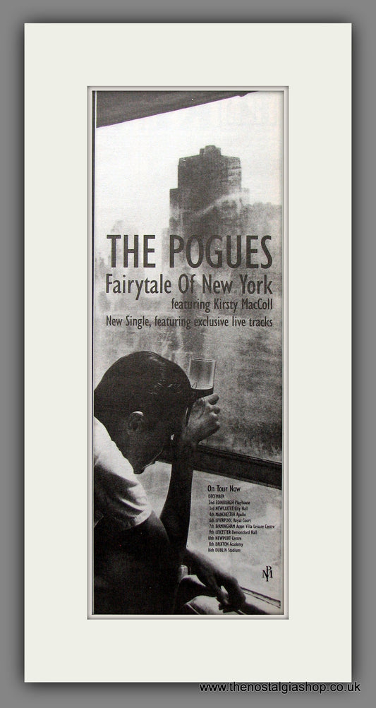 Pogues & Kirsty MacColl. Fairytale Of New York. Original Advert 1991 (ref AD200211)