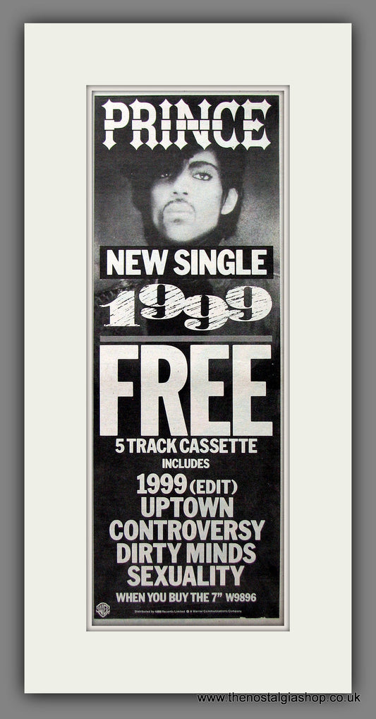 Prince New Single 1999. Original Advert 1983 (ref AD200254)