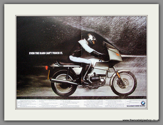 BMW R100RS Motorcycle. Vintage Advert 1983 (ref AD51522)
