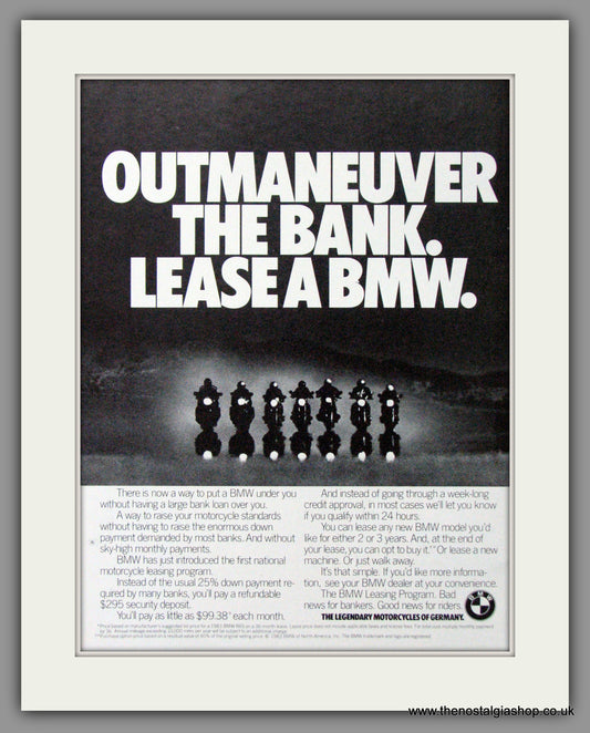 BMW Motorcycles. 1983 Original Advert (ref AD51577)