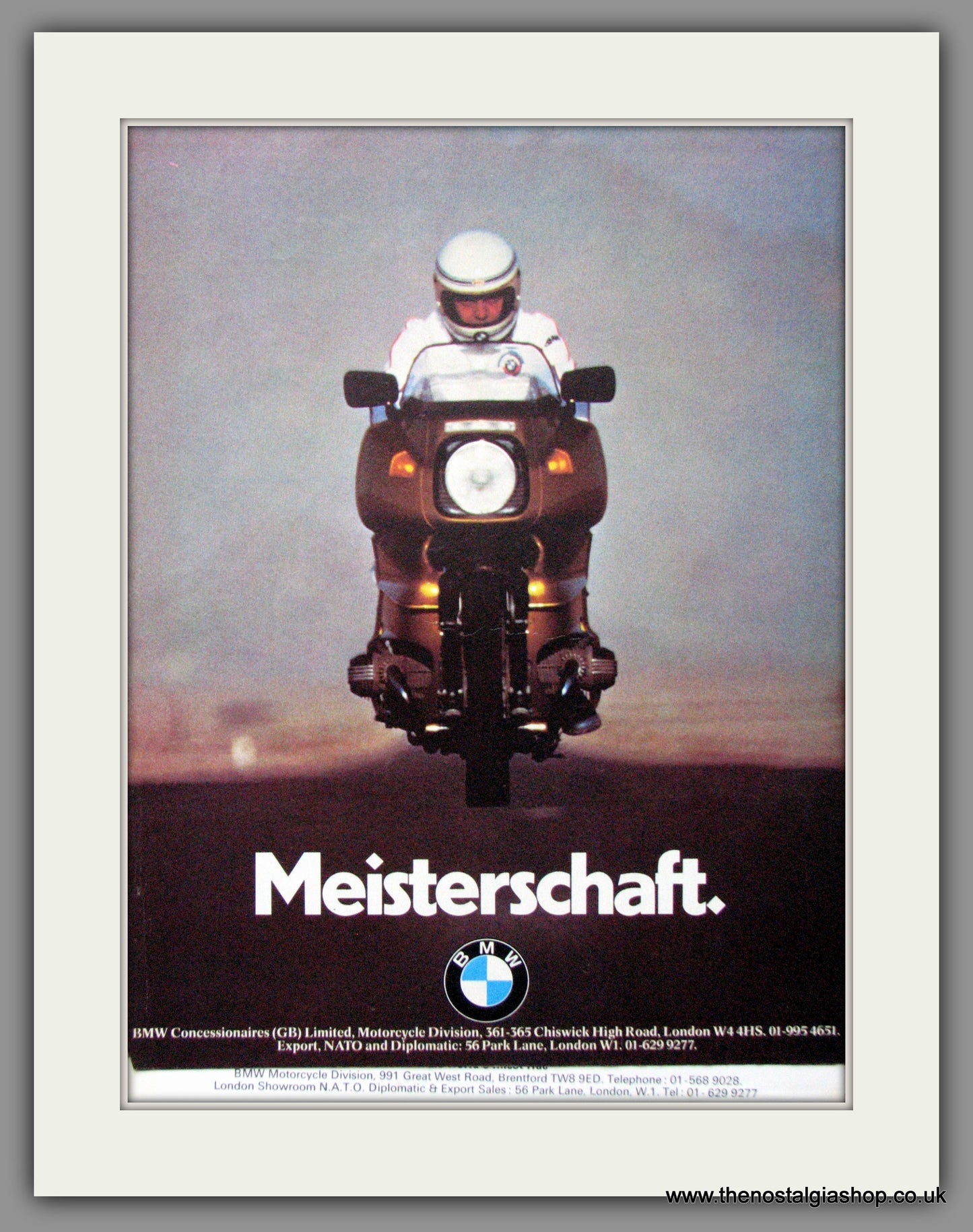 BMW Motorcycles. Meisterschaft. 1978 Original Advert (ref AD51579)