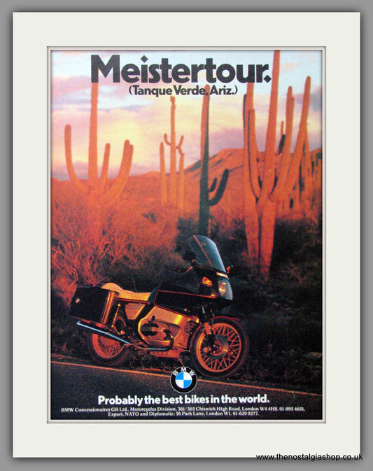 BMW Motorcycles. Meistertour. 1979 Original Advert (ref AD51579)