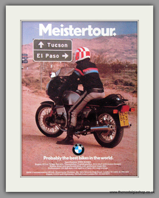 BMW Motorcycles. Meistertour. 1979 Original Advert (ref AD51580)