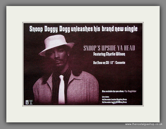 Snoop Doggy Dog. Snoop's Upside Your Head. Original Vintage Advert 1996 (ref AD56354)