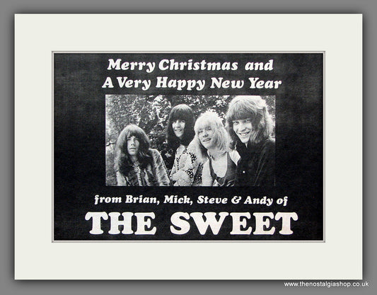 Sweet. Merry Christmas. Original Vintage Advert 1971 (ref AD56355)