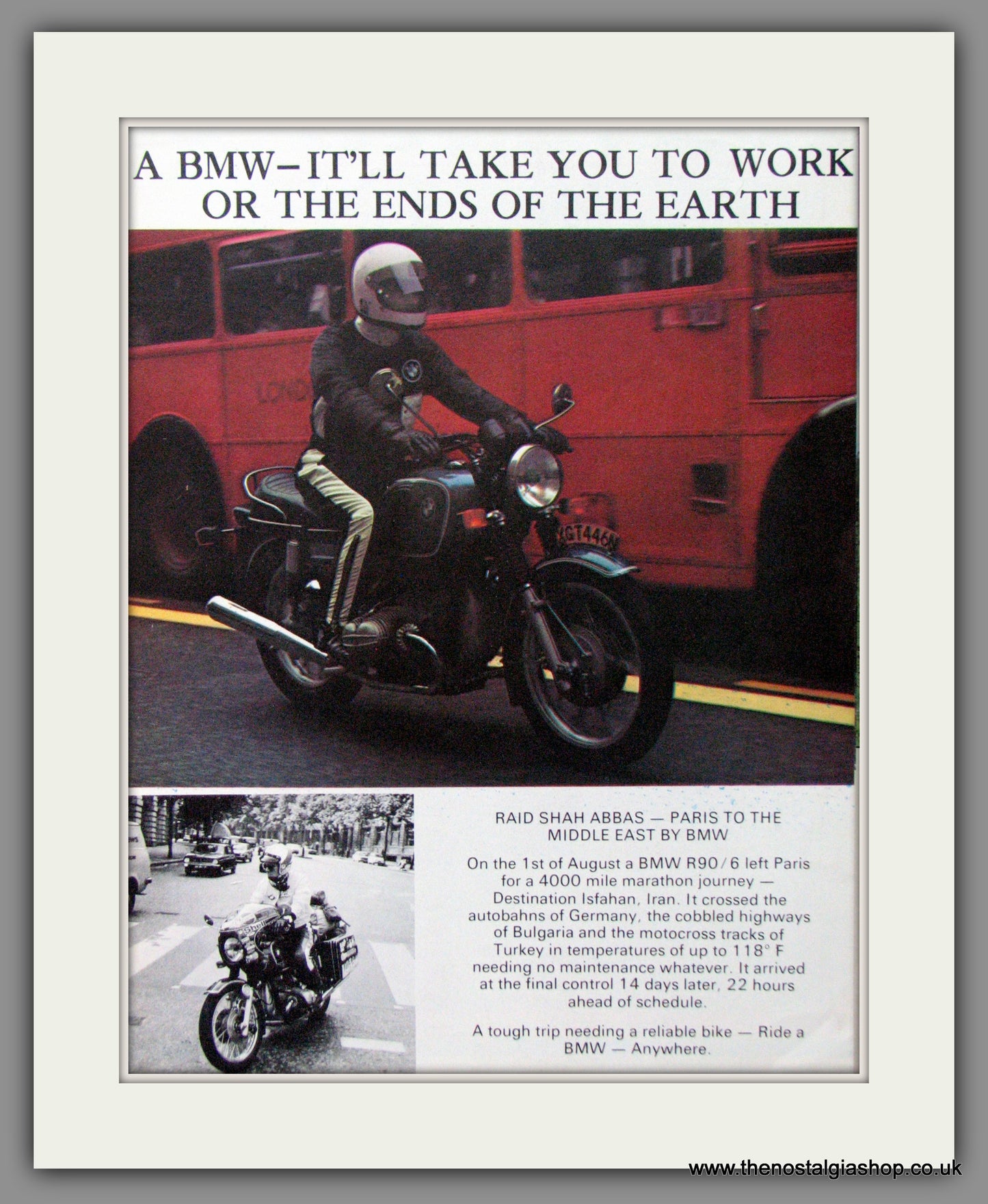 BMW R90/6 Motorcycle. 1975 Original Advert (ref AD51585)