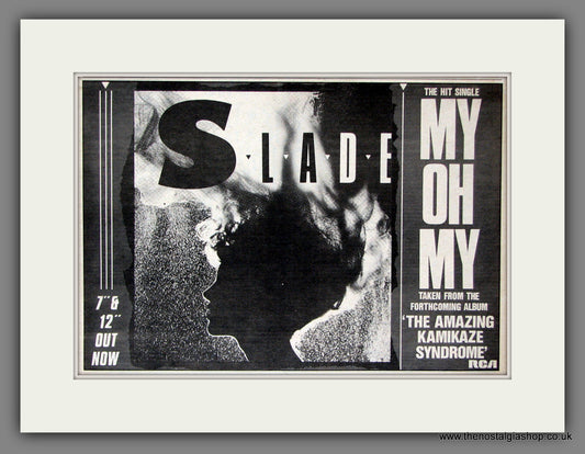 Slade My Oh My. Original Vintage Advert 1983 (ref AD56365)