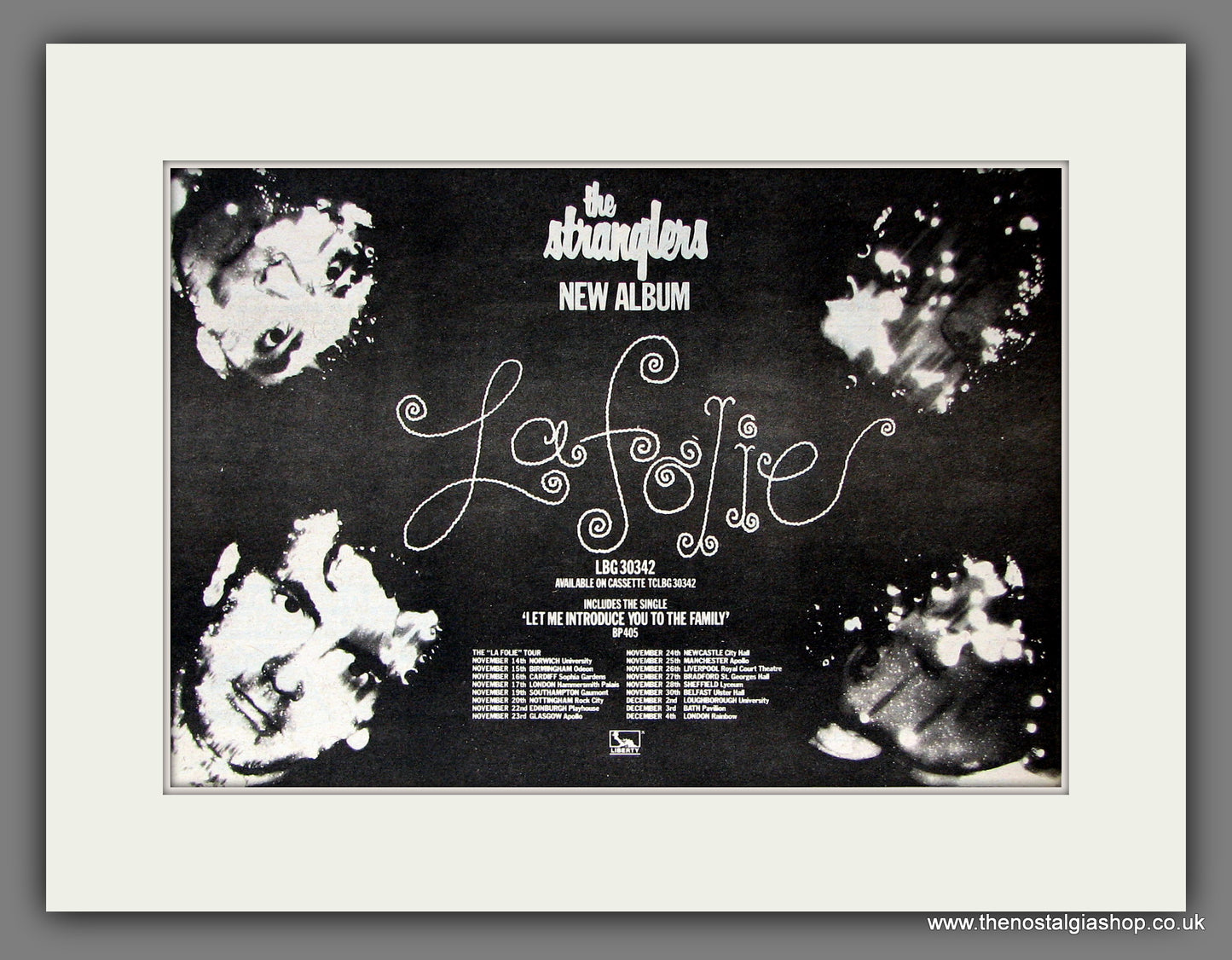 Stranglers (The) La Folie. Original Vintage Advert 1981 (ref AD56398)