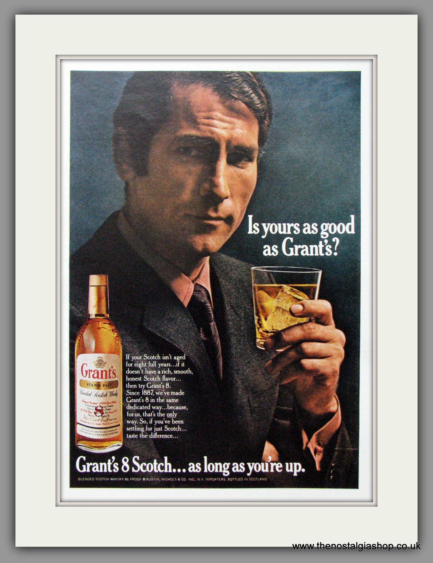 Grant's 8 Scotch. Original Advert 1970 (ref AD51633)