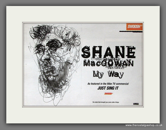 Shane MacGowan My Way. Original Vintage Advert 1996 (ref AD56409)