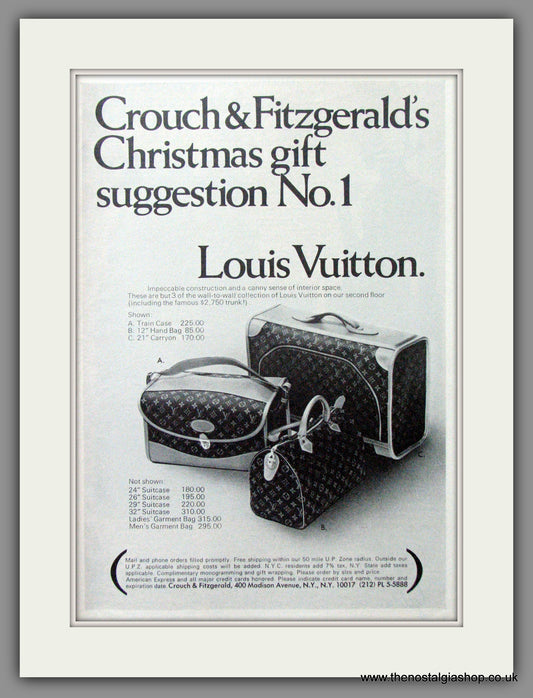 Louis Vuitton Bags. Original Advert 1973 (ref AD51665)