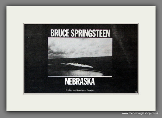 Bruce Springsteen Nebraska. Original Vintage Advert 1982 (ref AD56411)