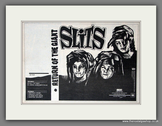 Slits Return Of The Giant. Original Vintage Advert 1981 (ref AD56419