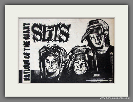 Slits Return Of The Giant. Original Vintage Advert 1981 (ref AD56420)