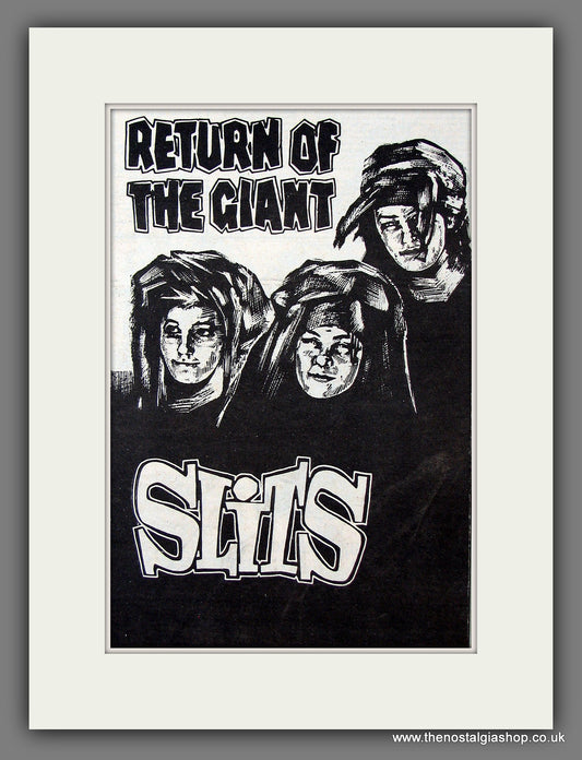 Slits Return Of The Giant. Original Vintage Advert 1981 (ref AD56421)