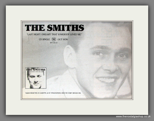 Smiths (The) Last Night I Dreamt That Somebody Loved Me. Original Vintage Advert 1987 (ref AD56423)