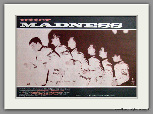 Madness. Utter Madness. 1986 Original Advert (ref AD51726)