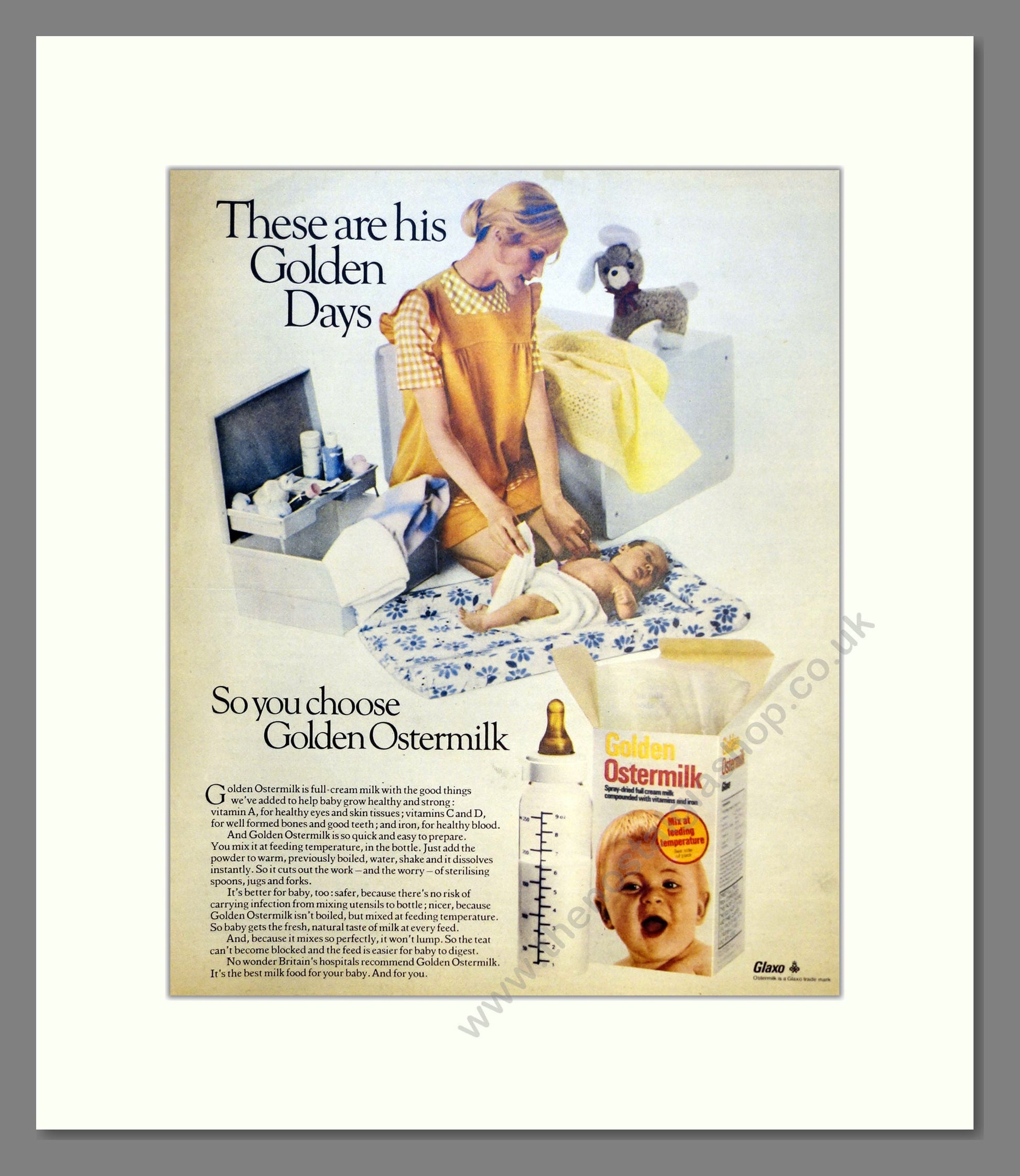 Golden Ostermilk. Vintage Advert 1972 (ref AD301444)