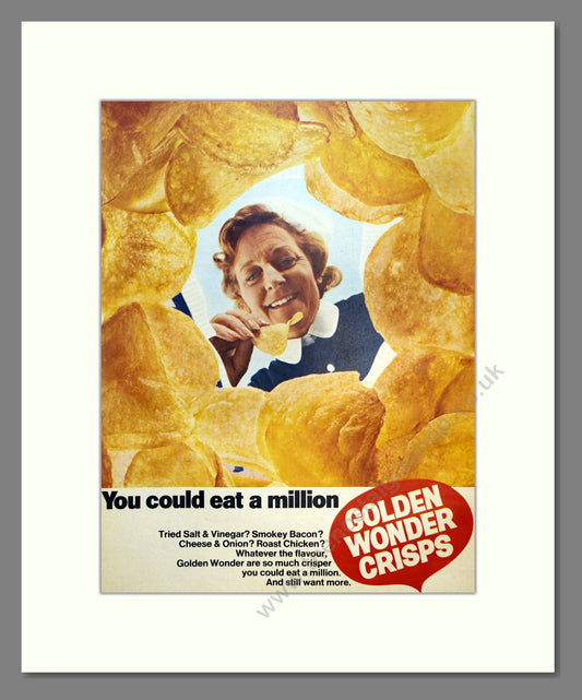 Golden Wonder Crisps. Vintage Advert 1969 (ref AD301474)