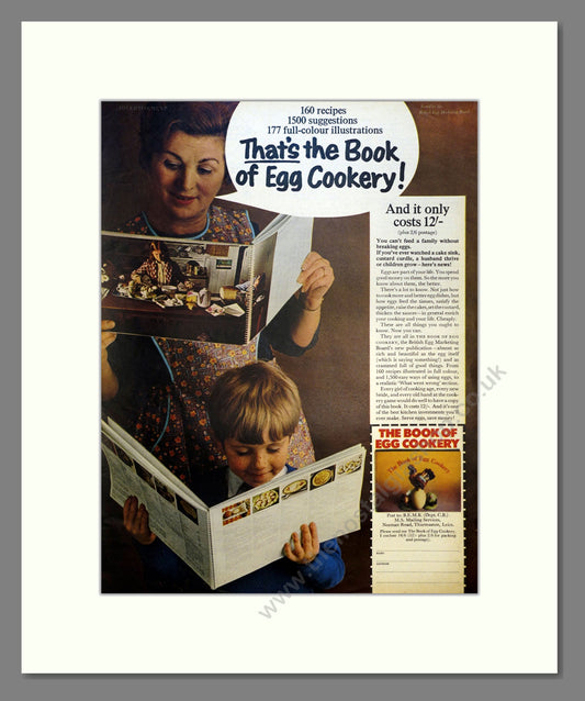 Egg Cookery Book. Vintage Advert 1969 (ref AD301502)