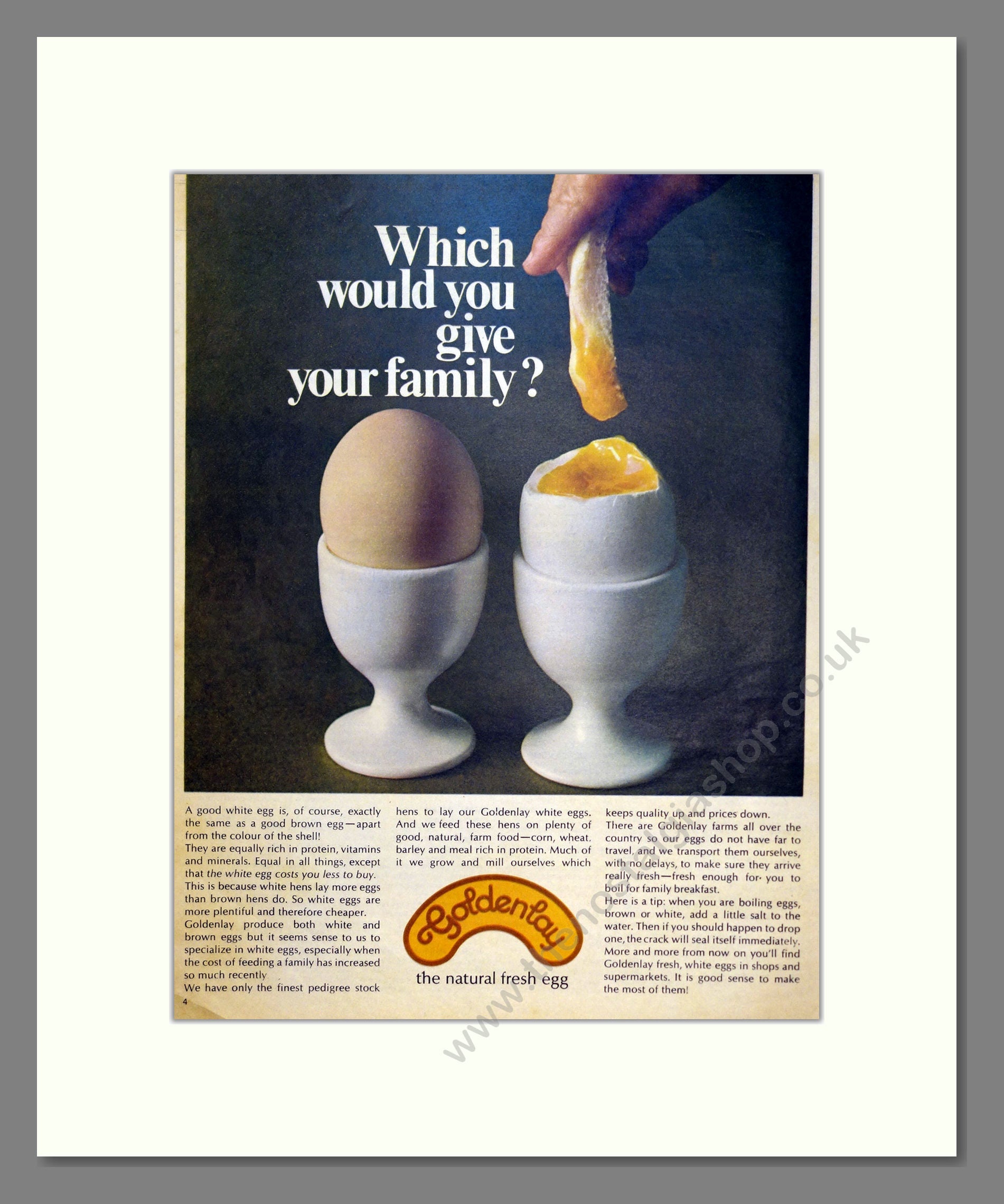 Goldenlay Eggs. Vintage Advert 1972 (ref AD301503)