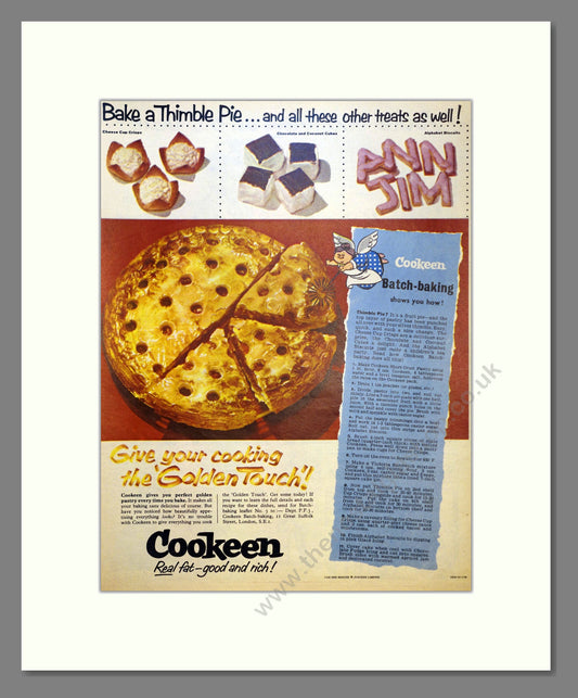 Cookeen Vegetable Fat. Vintage Advert 1955 (ref AD301547)