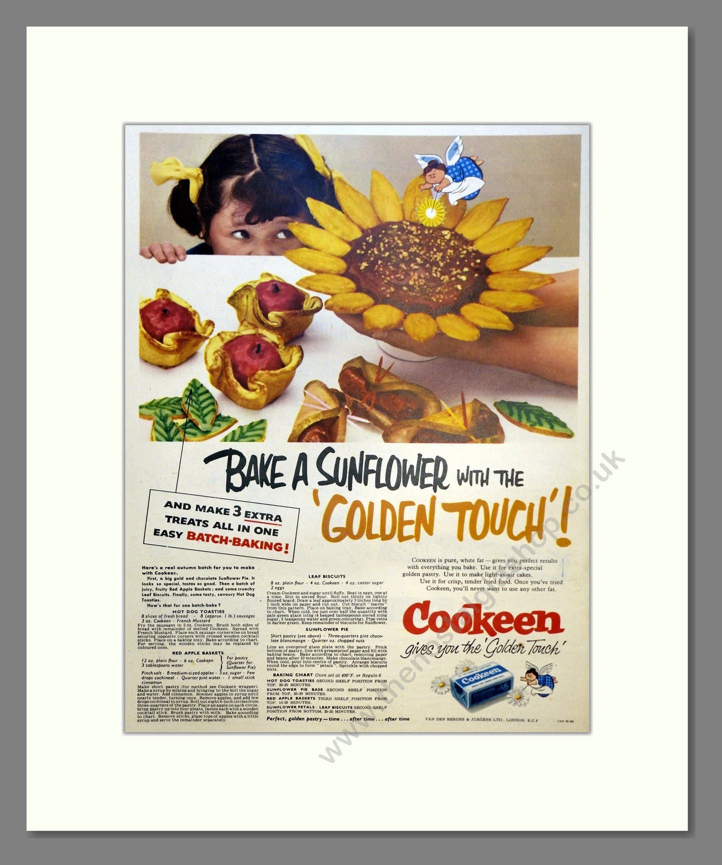 Cookeen Vegetable Fat. Vintage Advert 1955 (ref AD301549)