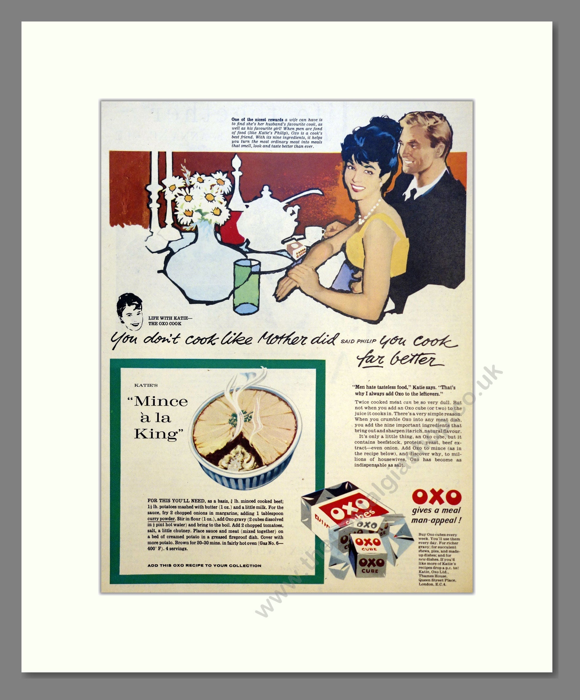 OXO. Vintage Advert 1959 (ref AD301618)