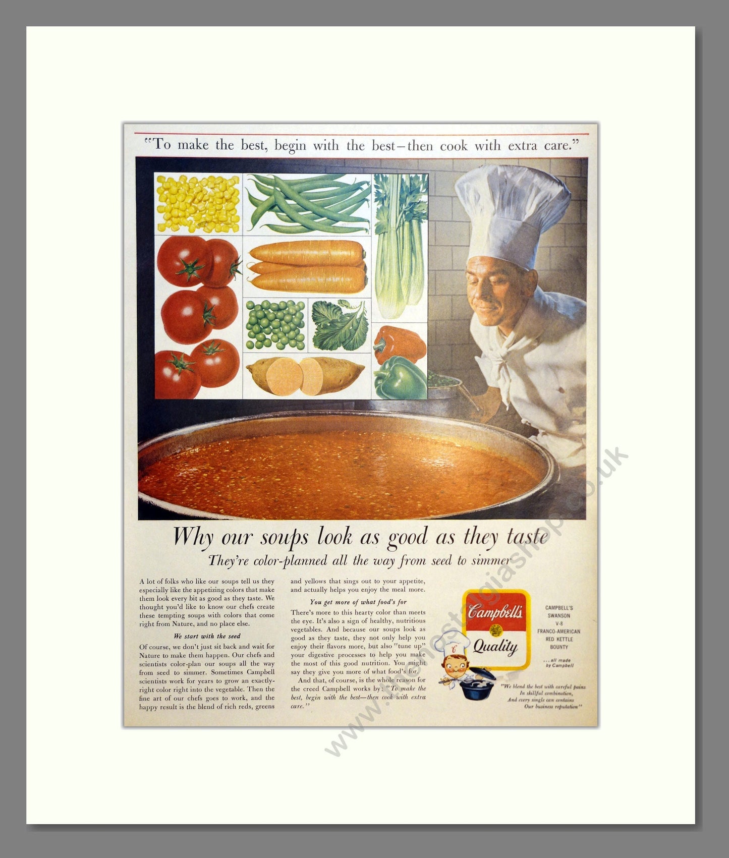 Campbell's Soup. Vintage Advert 1963 (ref AD301624)