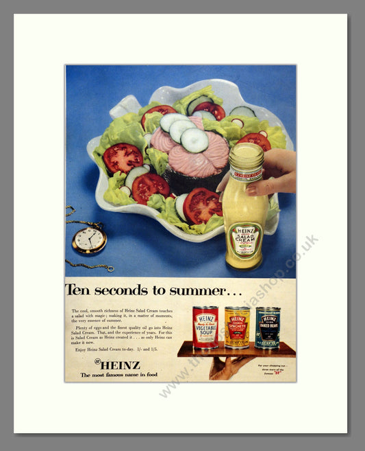 Heinz Salad Cream. Vintage Advert 1954 (ref AD301626)