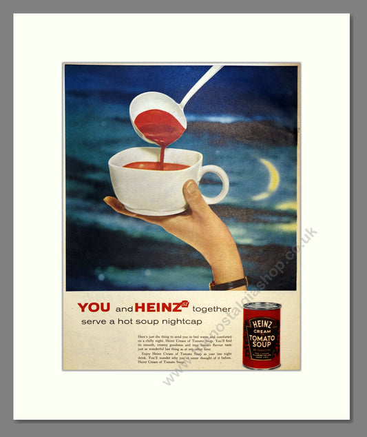 Heinz Tomato Soup. Vintage Advert 1957 (ref AD301631)